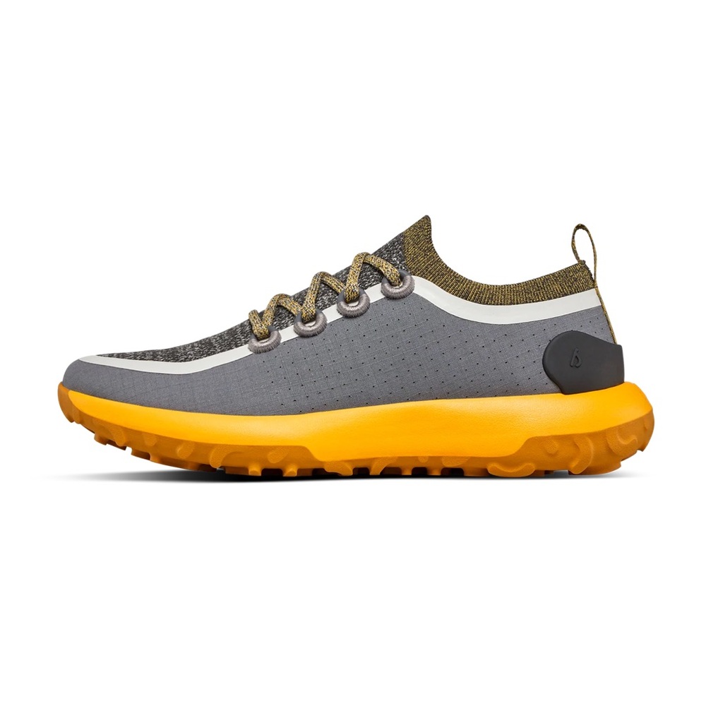 Allbirds Gray and Yellow Athletic Shoes